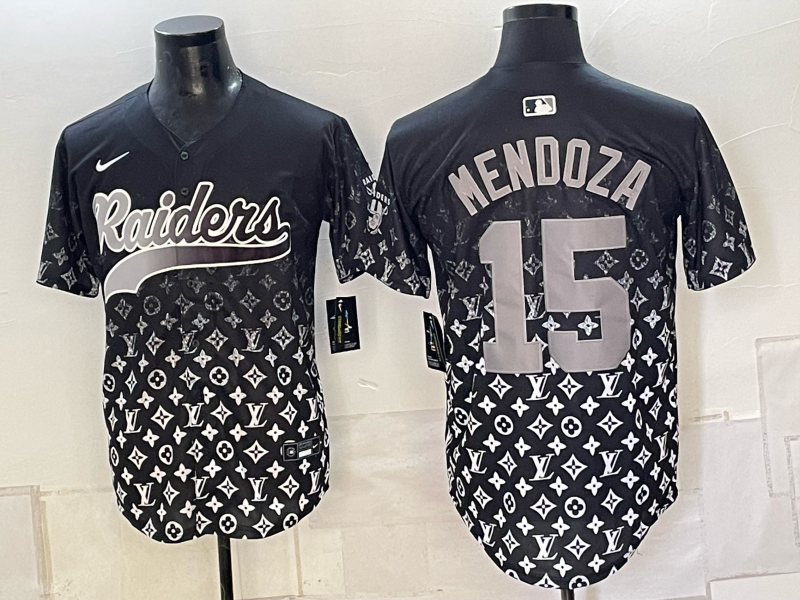 Men 2026 Oakland Raiders #15 Mendoza black Nike Limited NFL Jersey 0912006